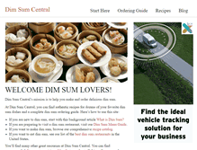 Tablet Screenshot of dimsumcentral.com